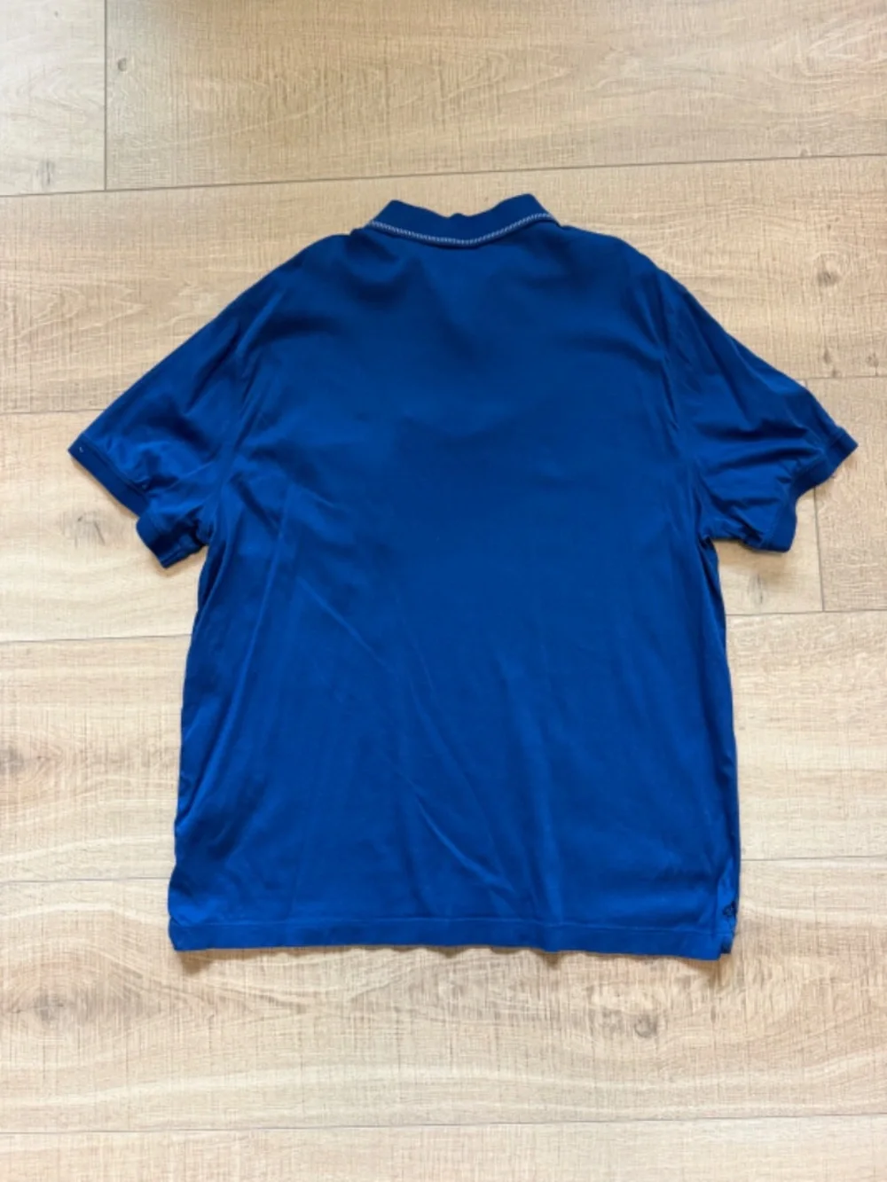Banana Republic Luxe Touch Performance Royal Blue Polo Shirt Contrast Trim Large